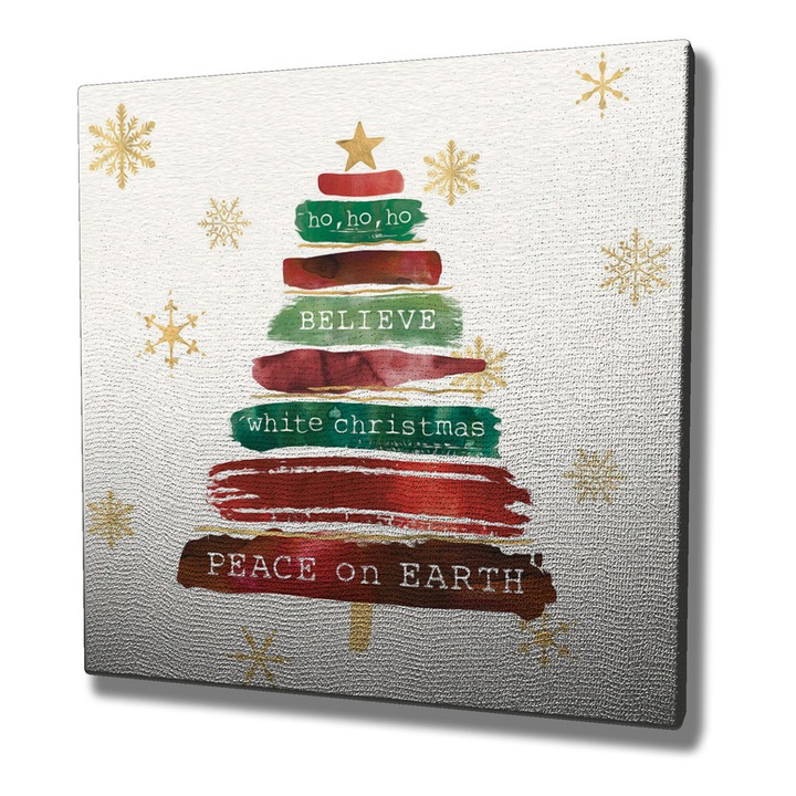 Dekoratív festmény, Wallity, 45x45cm, 100% vászon, 3cm fa keret