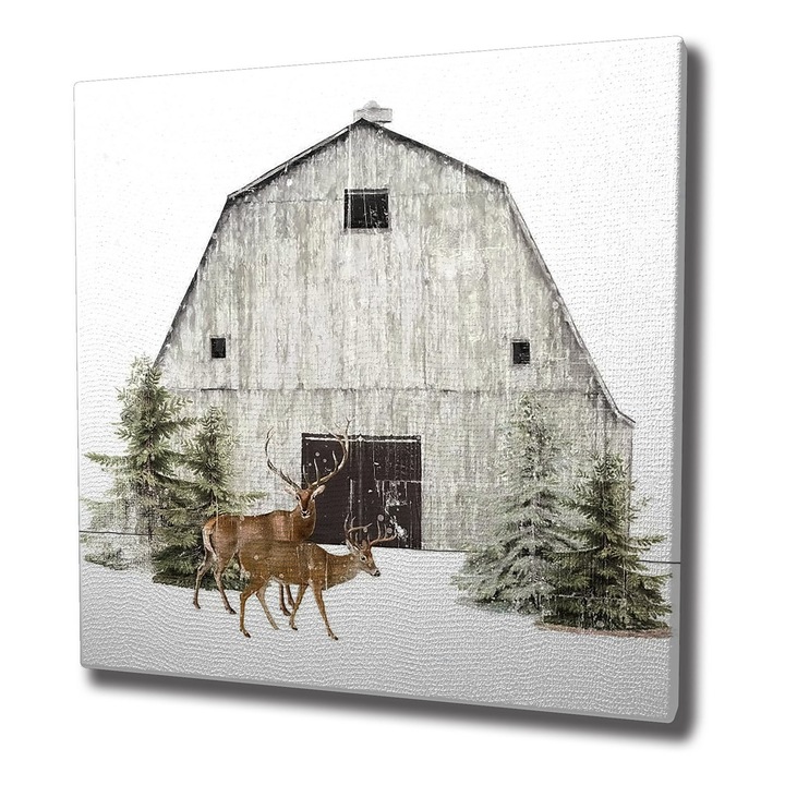 Dekoratív festmény, Wallity, 45x45cm, 100% vászon, 3cm fa keret