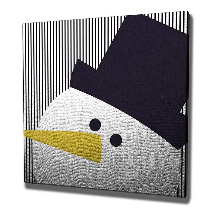 Dekoratív festmény, Wallity, 45x45cm, 100% vászon, 3cm fa keret