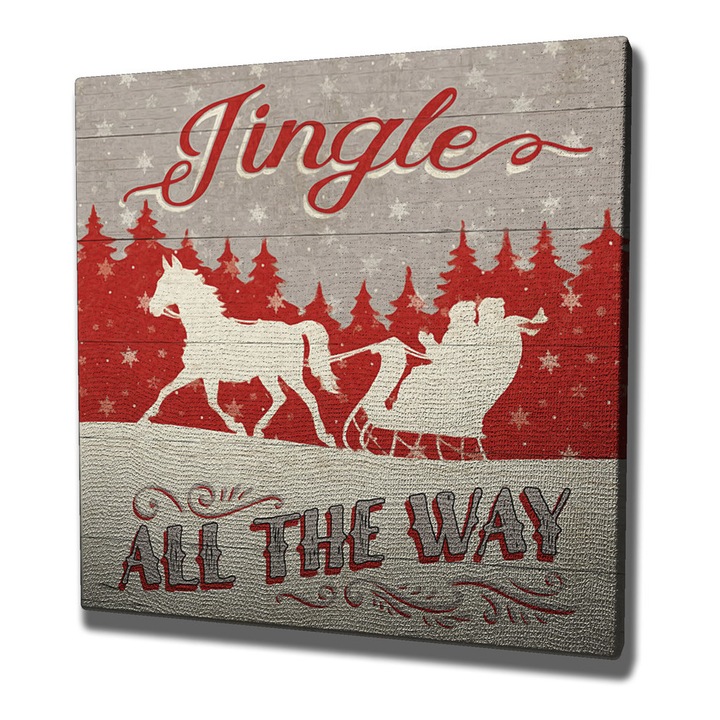 Dekoratív festmény, Wallity, 45x45cm, 100% vászon, 3cm fa keret