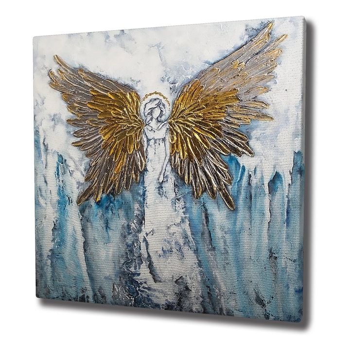 Dekoratív festmény, Wallity, 45x45cm, 100% vászon, 3cm fa keret