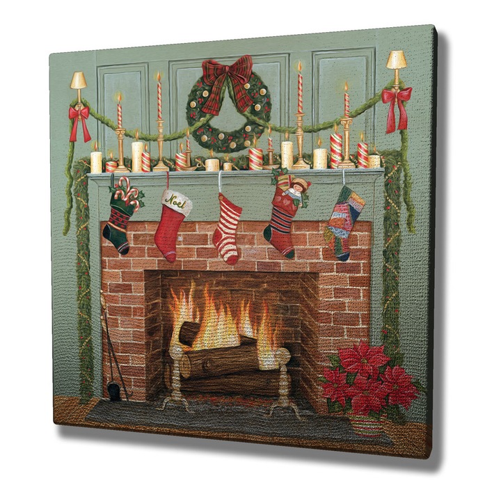 Dekoratív festmény, Wallity, 45x45cm, 100% vászon, 3cm fa keret