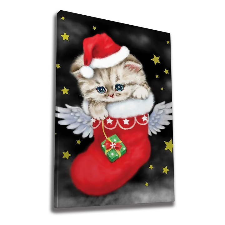 Dekoratív festmény, Wallity, 70x100cm, 100% vászon, 100% fa keret