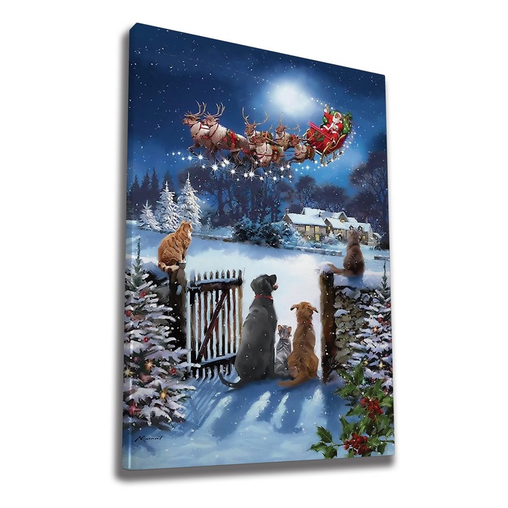 Dekoratív festmény, Wallity, 70x100cm, 100% vászon, 3cm fa keret