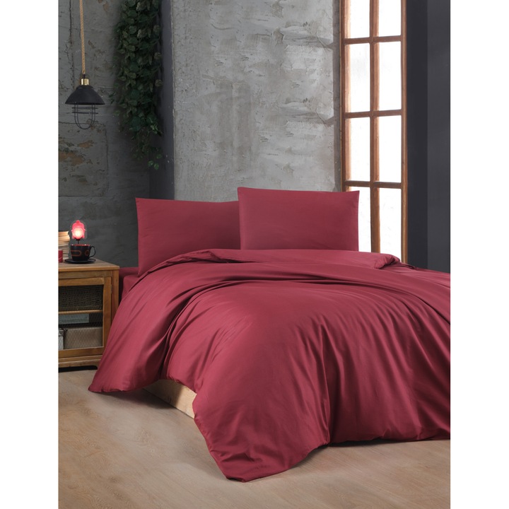 Karácsonyi ágyneműhuzat-szett, barna, 140x200cm, 1 párnahuzat 60x60cm, 100% pamut