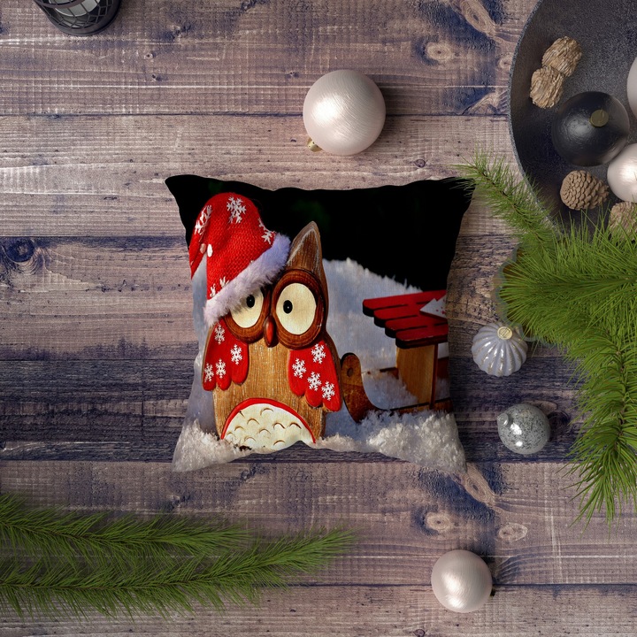 Fata de perna Xmas multicolor 43x43 cm bumbac/poliester