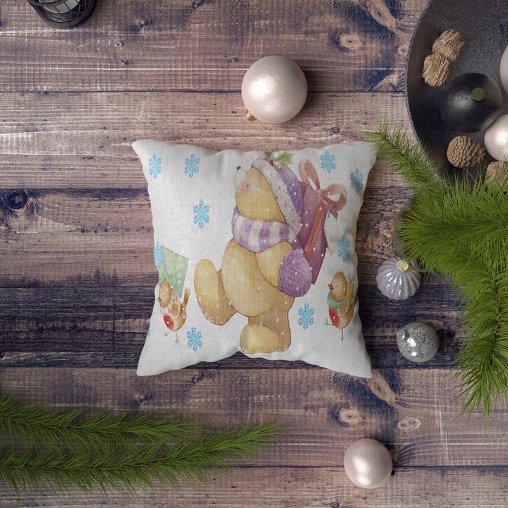 Fata de perna, Xmas, 43x43cm, imprimeu digital