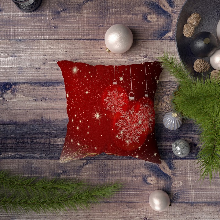 Fata de perna Xmas, 43x43cm bumbac poliester