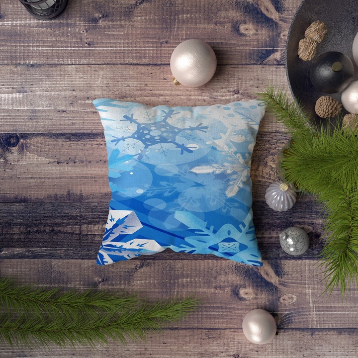 Fata de perna, Xmas, 43x43cm, imprimeu digital