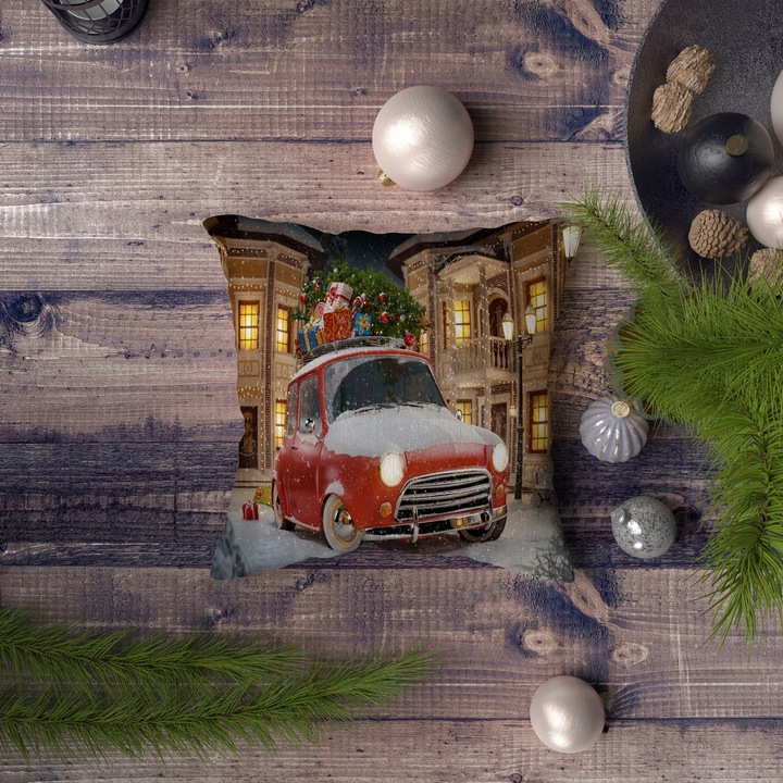 Fata de perna, Xmas, multicolor, 43x43cm