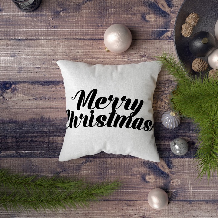 Fata de perna, Xmas, 43x43cm, imprimeu digital