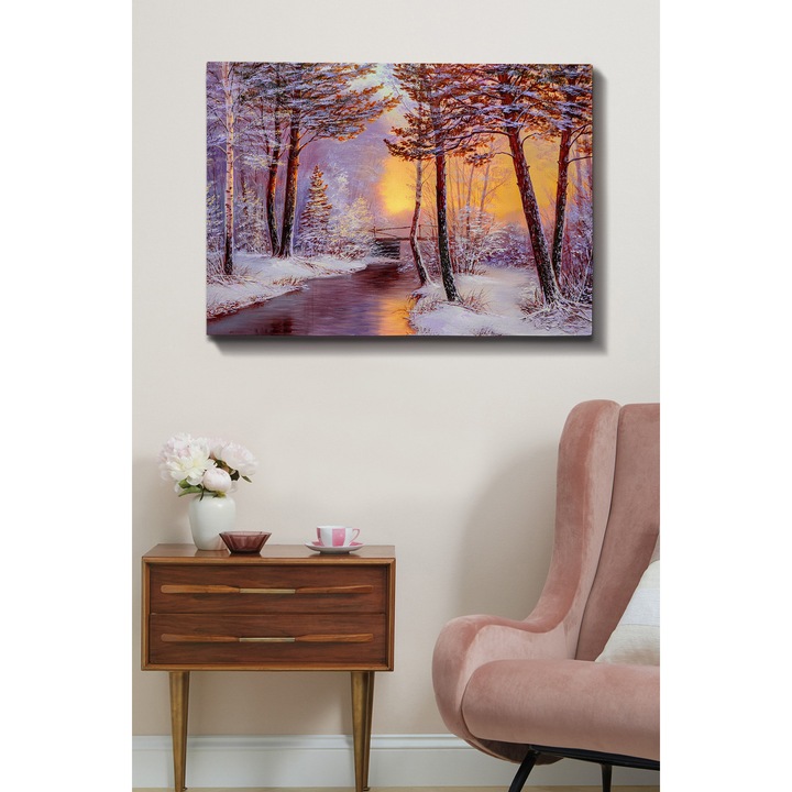 Tablou decorativ, Xmas, multicolor, 70x100cm