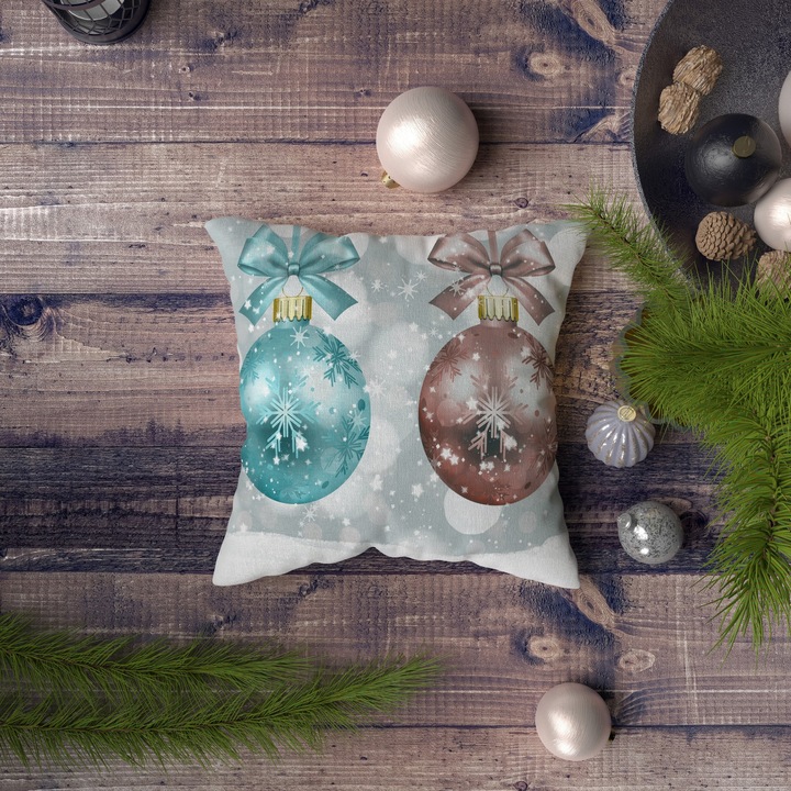 Fata de perna Xmas multicolor 43x43 cm, bumbac/poliester