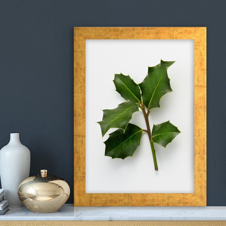 Tablou decorativ inramat, Xmas, multicolor, 24x29cm