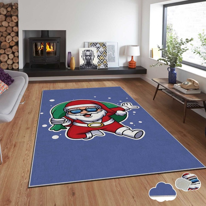 Covor, Xmas, 120x180cm, multicolor, poliester, imprimeu digital