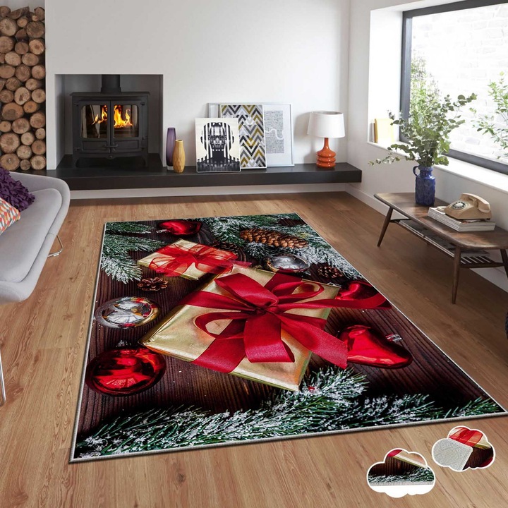 Covor, Xmas, 120x180cm, multicolor, spuma laminata