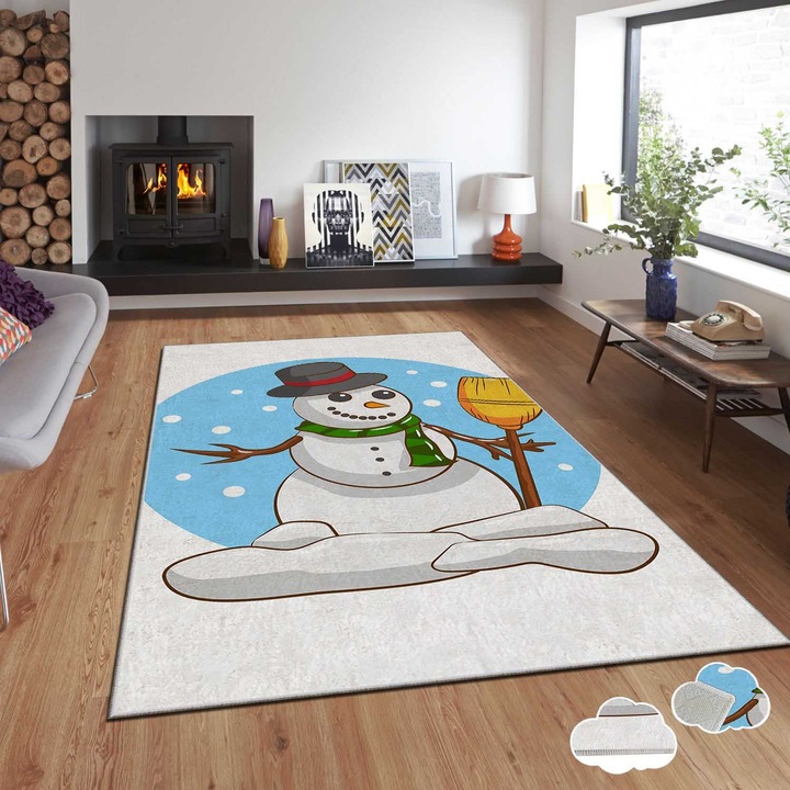 Covor, Xmas, 120x180cm, multicolor, poliester, imprimeu digital