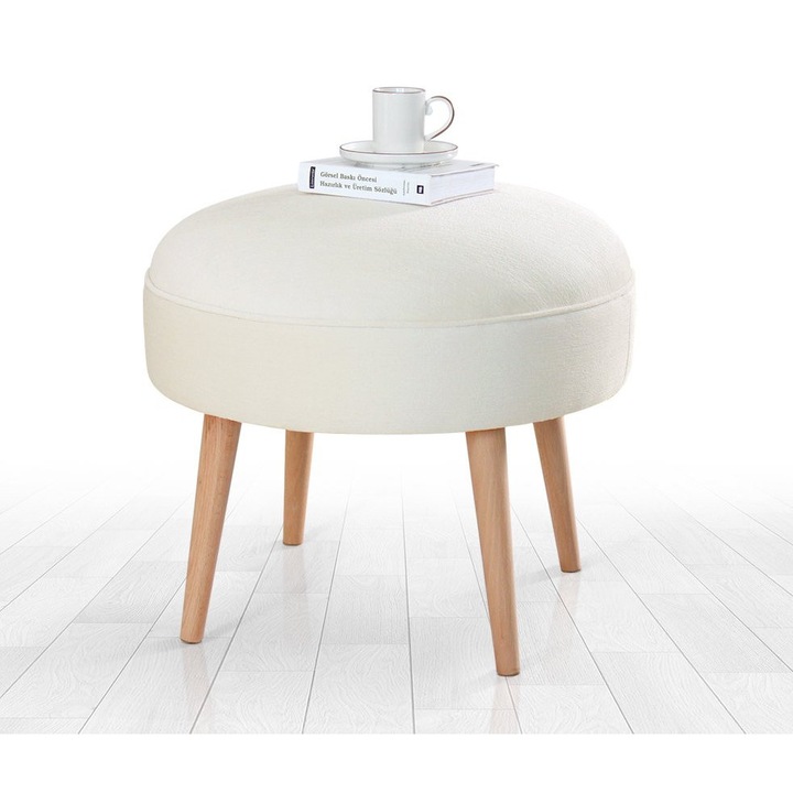 Szék, Atelier Del Sofa, bükkfa, 6 cm vastag, krémszínű, 52x44cm