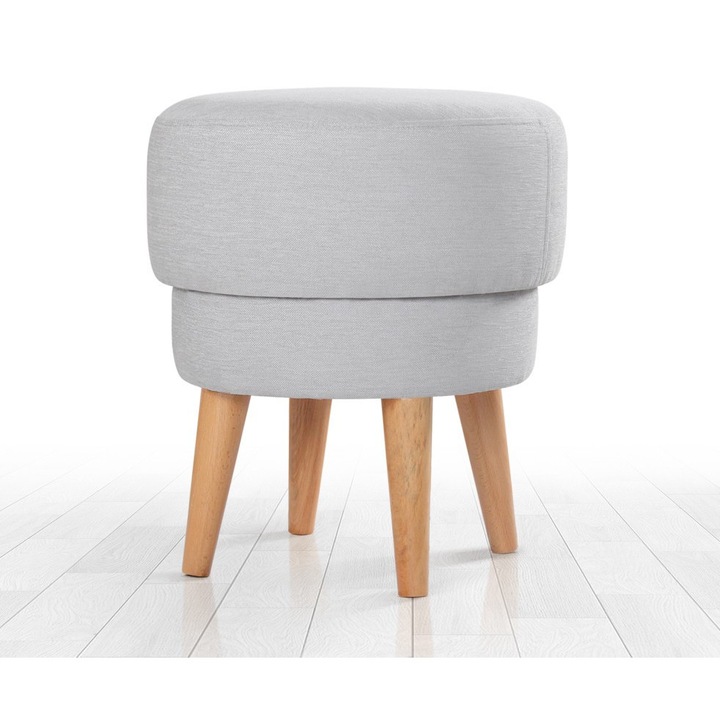 Ülőke, Atelier Del kanapé, vászon, 6 cm vastag, világos szürke, 51x47cm