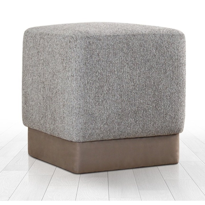 Ülőke, Atelier Del kanapé, pamut/lenvászon, 6 cm vastag, 45x45x45cm, szürke