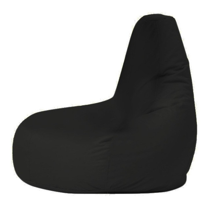 Fotoliu tip puf Atelier Del Sofa, negru, 80x80x33cm, reciclabil