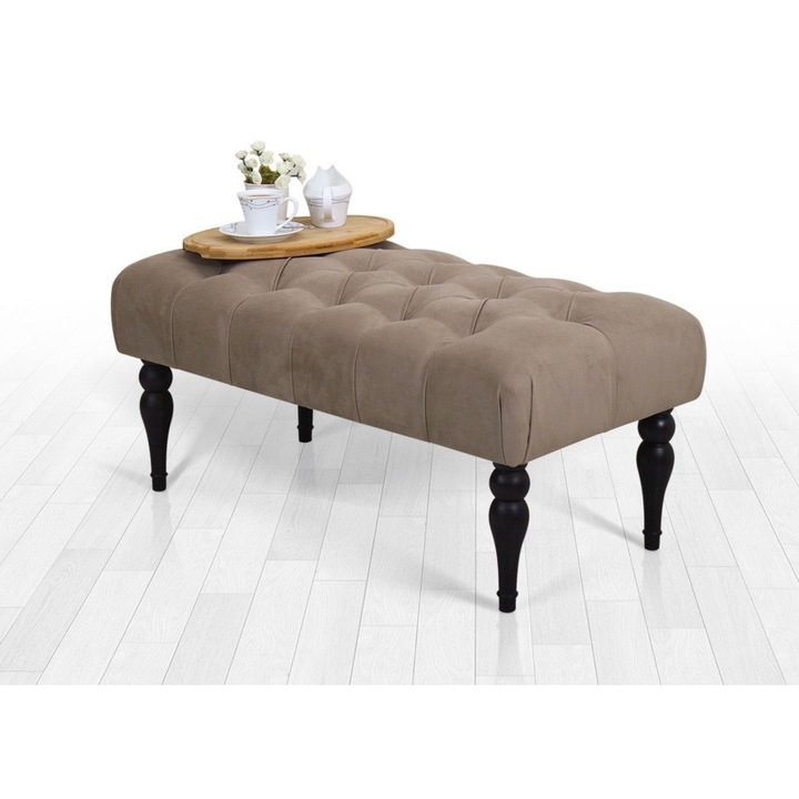 Szék, Atelier Del Sofa, pamut, ortopédiai habszivacs, barna, 92x43x48cm