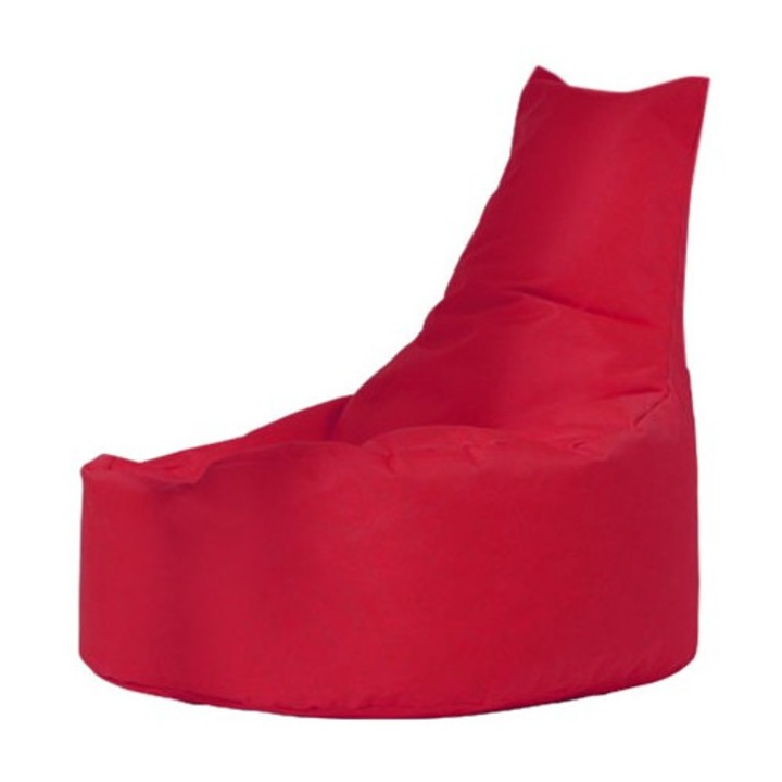 Fotoliu puf, Atelier Del Sofa, rosu, 70x70x35cm, capacitate maxima 200kg, sistem cu fermoar ascuns