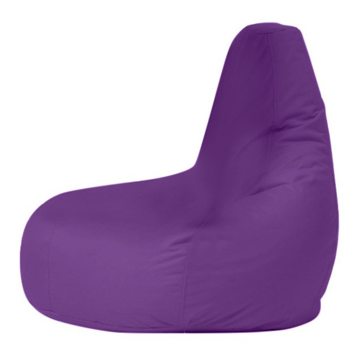 Fotoliu puf, Atelier Del Sofa, mov, 80x80x33cm, capacitate maxima 200kg, sistem fermoar dublu ascuns