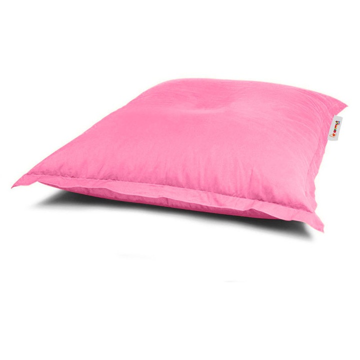 Fotoliu puf, Atelier Del Sofa, 100x100cm, roz, capacitate maxima 200kg, sistem de fermoar dublu