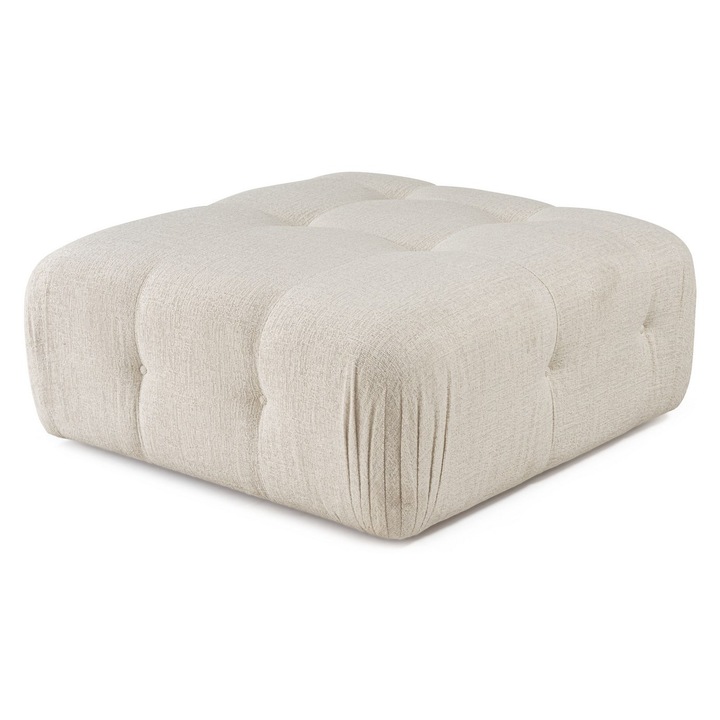 Taburet, Atelier Del Sofa, gri deschis, 105x105x45cm