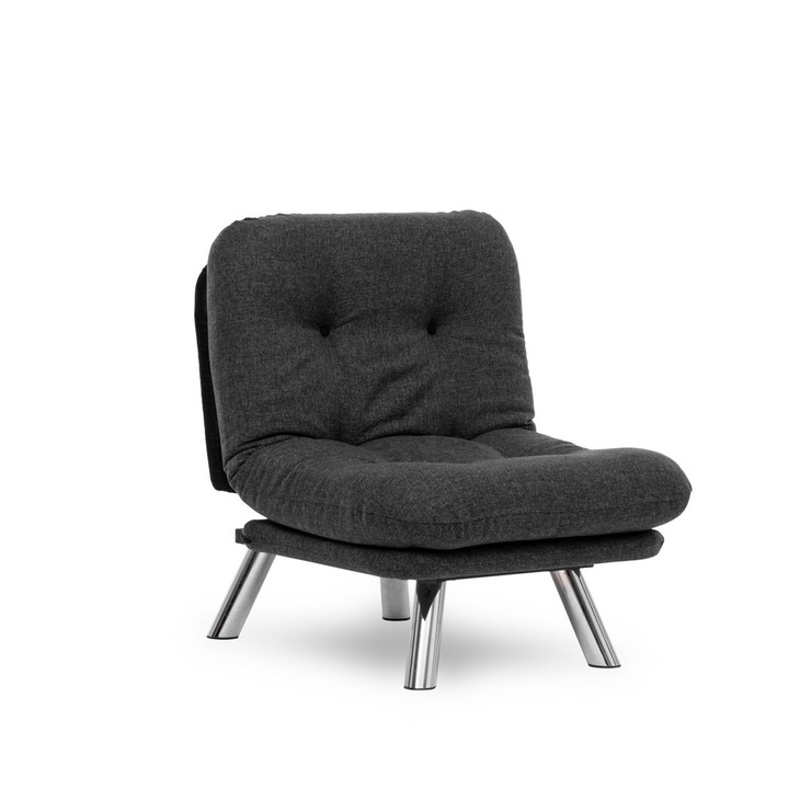 Canapea extensibila cu 1 loc, misa small solo - gri inchis, Atelier Del Sofa 0151