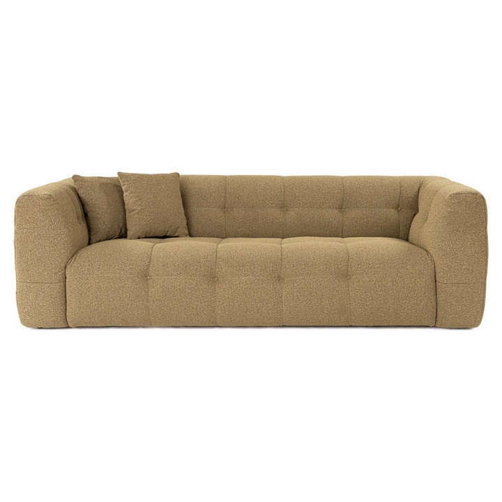 Canapea 3 locuri, Atelier Del Sofa, kaki, 235x100x72cm, spatar fix