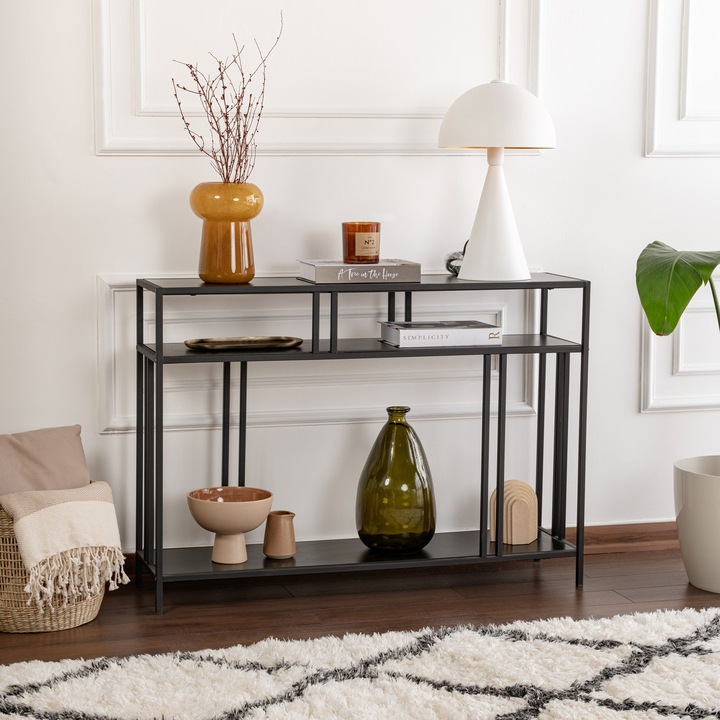 Comoda, Woody Fashion, 110x78x30cm, neagra