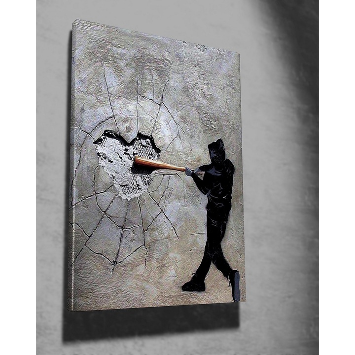 Dekoratív festmény, Wallity, 70x100cm, pamut/poliészter, fa keret 2x3cm