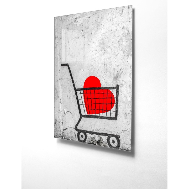 Dekoratív kép edzett üvegből, Wallity, 30x45cm