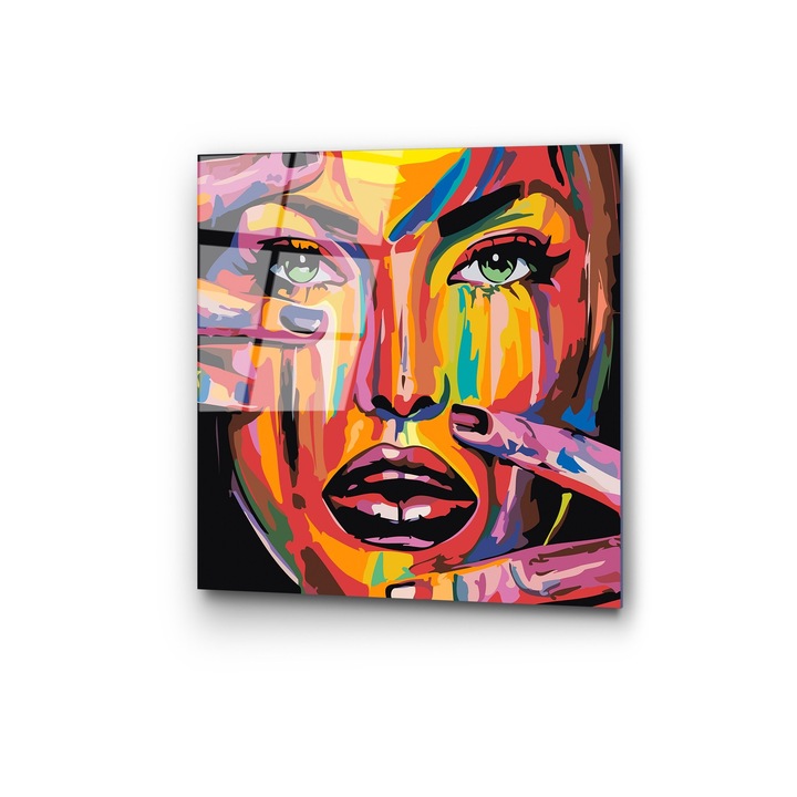 Edzett üvegfestmény, Wallity, 50x50cm, tartós nyomat