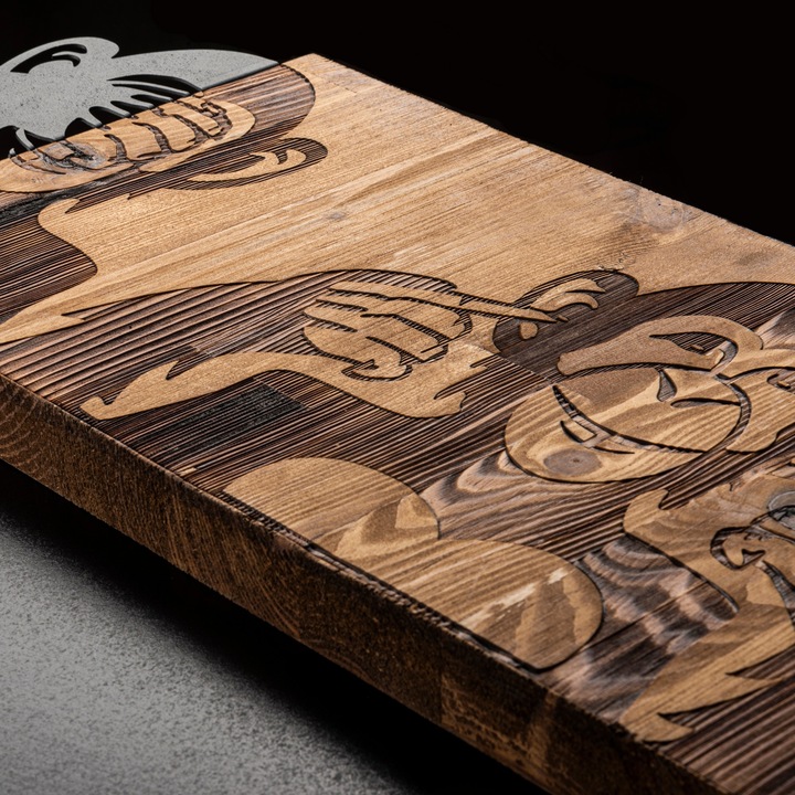 Tablou decorativ, Wallity, 82x58cm, metal, lemn