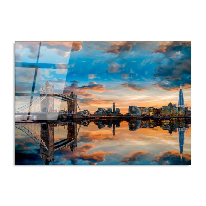 Dekoratív edzett üvegfestmény, Wallity, 70x100cm, 4mm