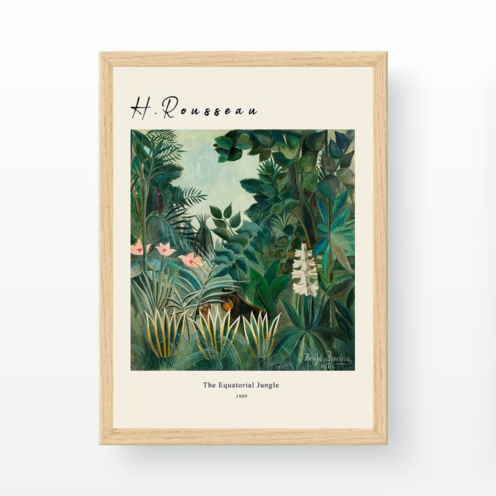 Dekoratív keretezett festmény, Wallity, 55x75cm, 100% fa, UV nyomat