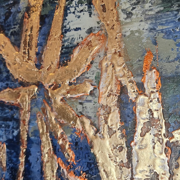 Dekoratív festmény, Wallity, olajfestmény, 50x50cm, vászon, 100% fa