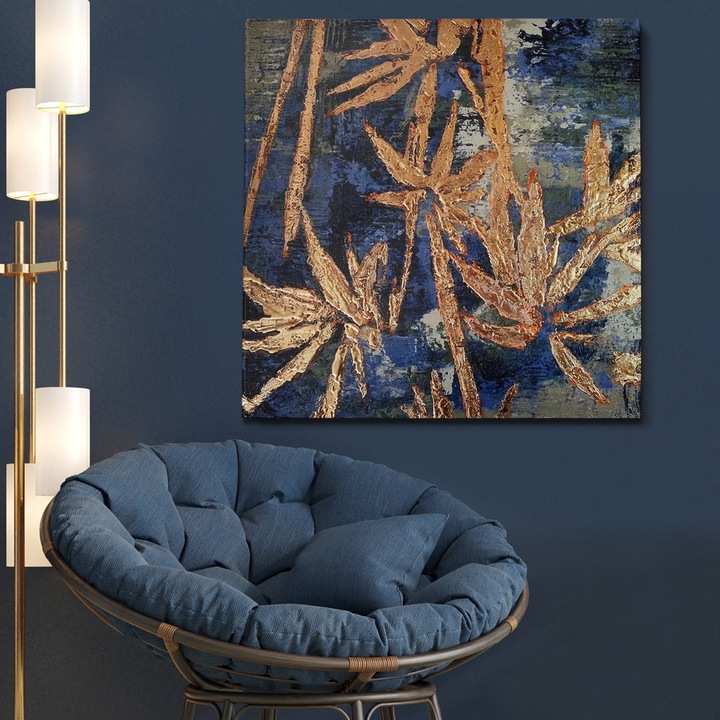 Декоративна картина, Wallity, маслена картина, 140x140 см, 100% платно, 100% дърво