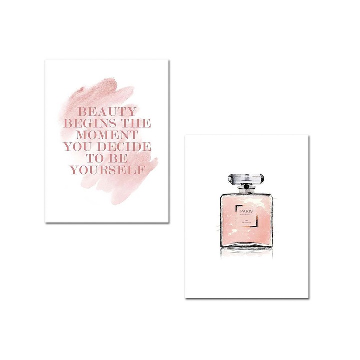 Dekoratív festmények, Wallity, 2 darab, 30x40cm, 100% MDF