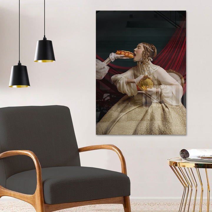 Edzett üvegből készült dekoratív kép, Wallity, 40x60cm, 4mm