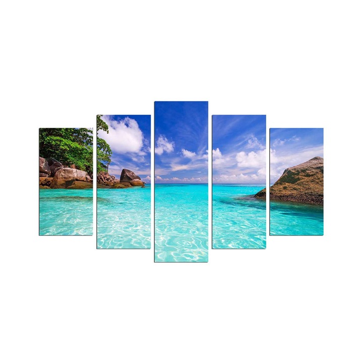 Dekoratív MDF festmény (5 darabos készlet), Wallity, 110x60cm, 3mm