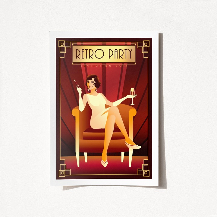 Keret nélküli Wallity poszter, Gideon modell, 50x70cm, szatén matt