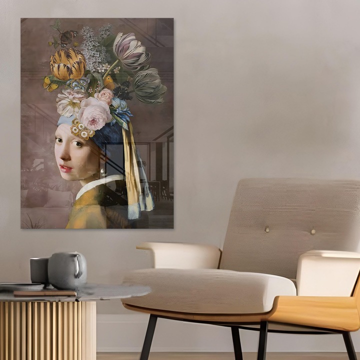 Dekoratív kép edzett üvegből, Wallity, 50x70cm