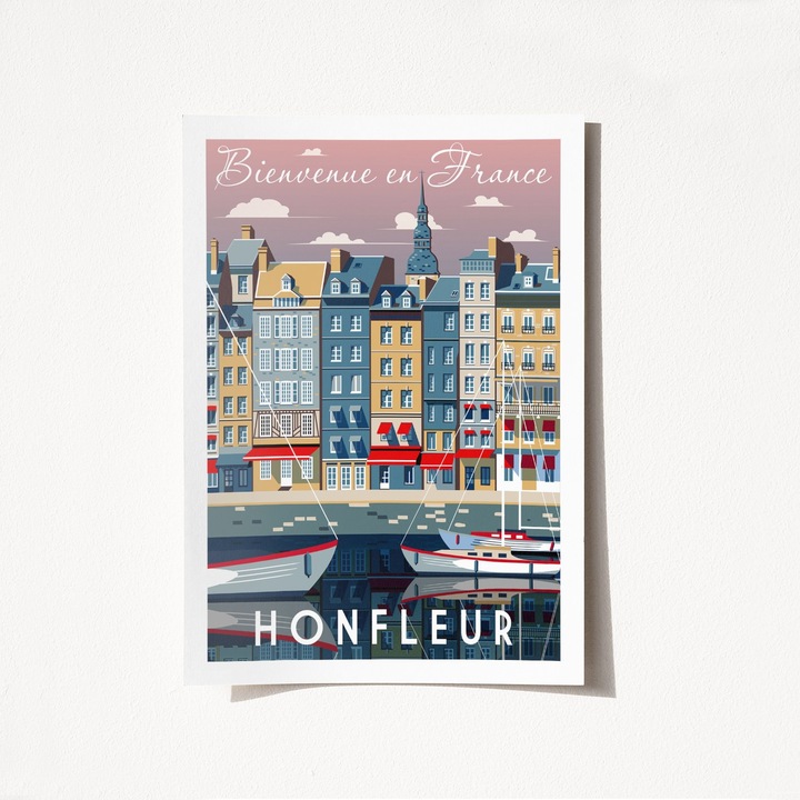 Plakát, Wallity, bienvenue en france - 1956, 50x70 cm, keret nélkül