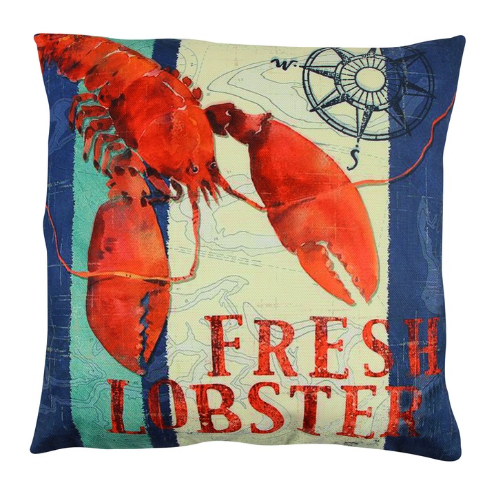 Perna decorativa, Deco, 43x43cm, 50% bumbac, 50% poliester