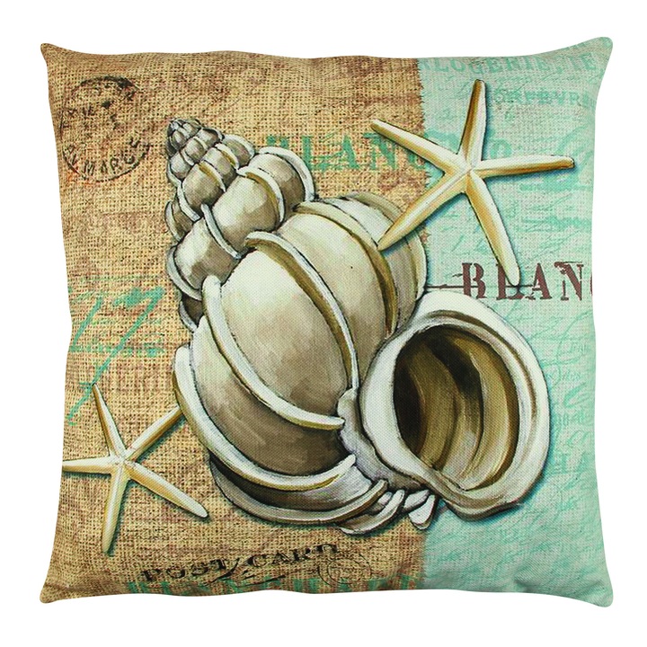 Perna decorativa, Deco, model a12614, 50% bumbac, 50% poliester, 43x43cm