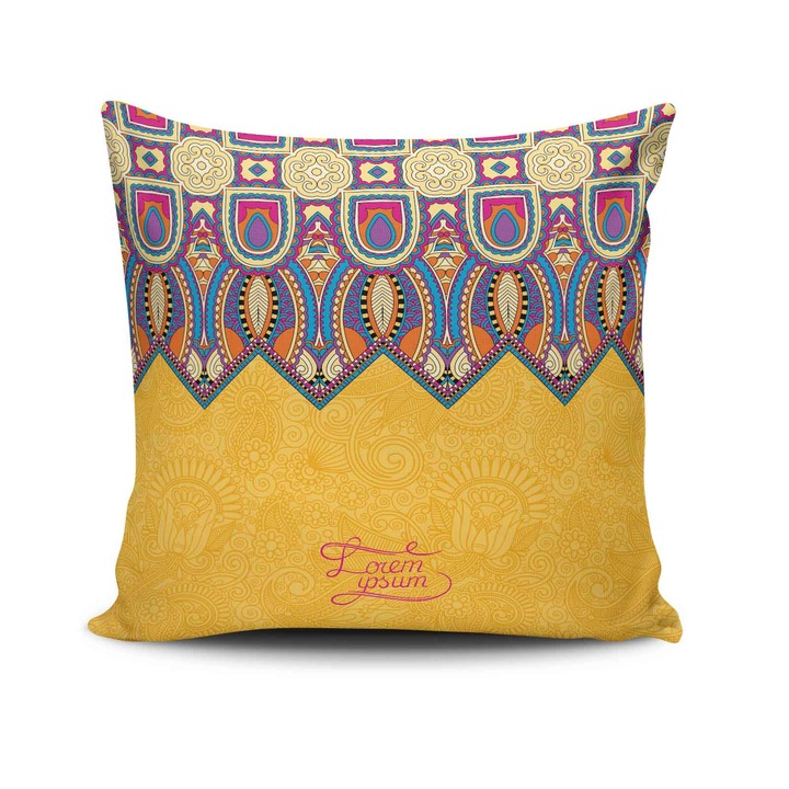 Perna decorativa Deco, 43x43cm, bumbac/poliester